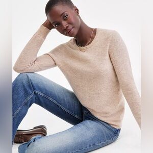 Charter Club Women's Long-Sleeve Cashmere Crewneck Sweater. Size S